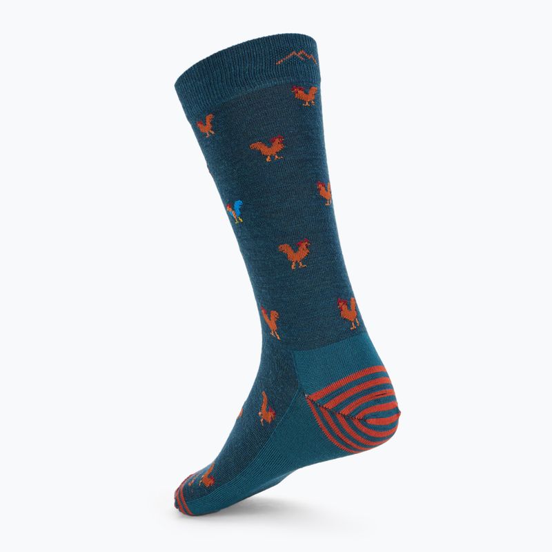 Șosete pentru bărbați Darn Tough Strut Crew dark teal 2