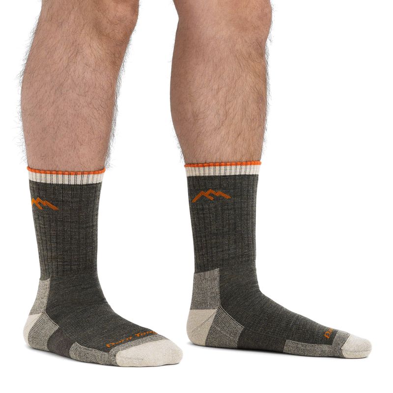 Șosete pentru bărbați Darn Tough Hiker Micro Crew olive 5