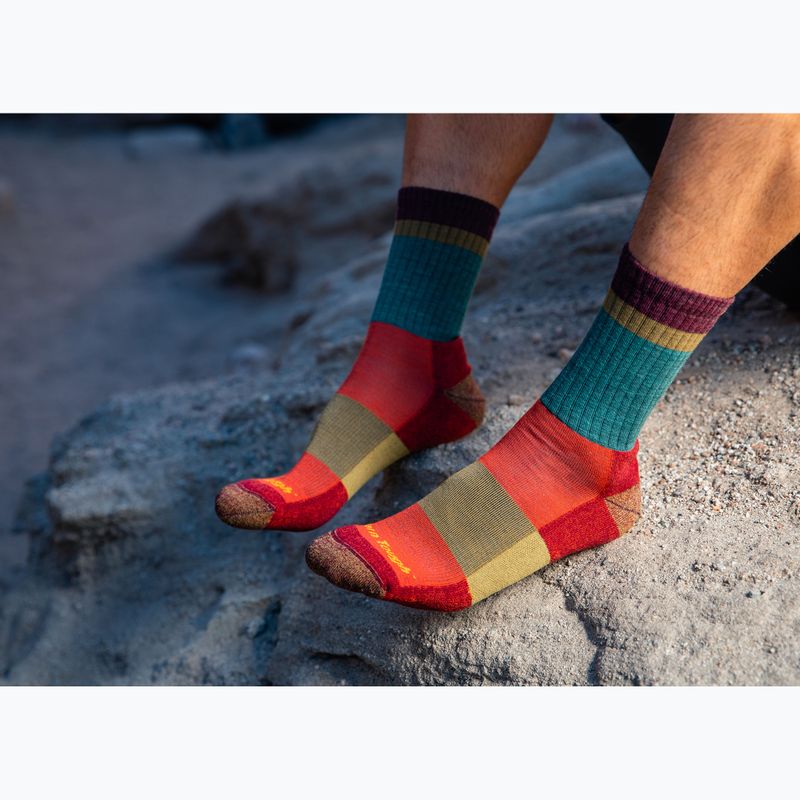Șosete de trekking pentru bărbați Darn Tough Heady Stripe teal 2