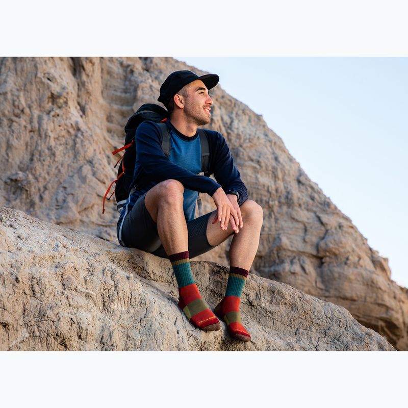 Șosete de trekking pentru bărbați Darn Tough Heady Stripe teal 3
