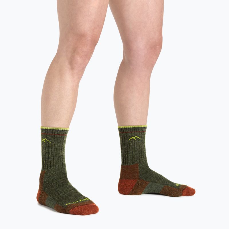 Șosete de trekking pentru femei Darn Tough Hiker Micro Crew forest