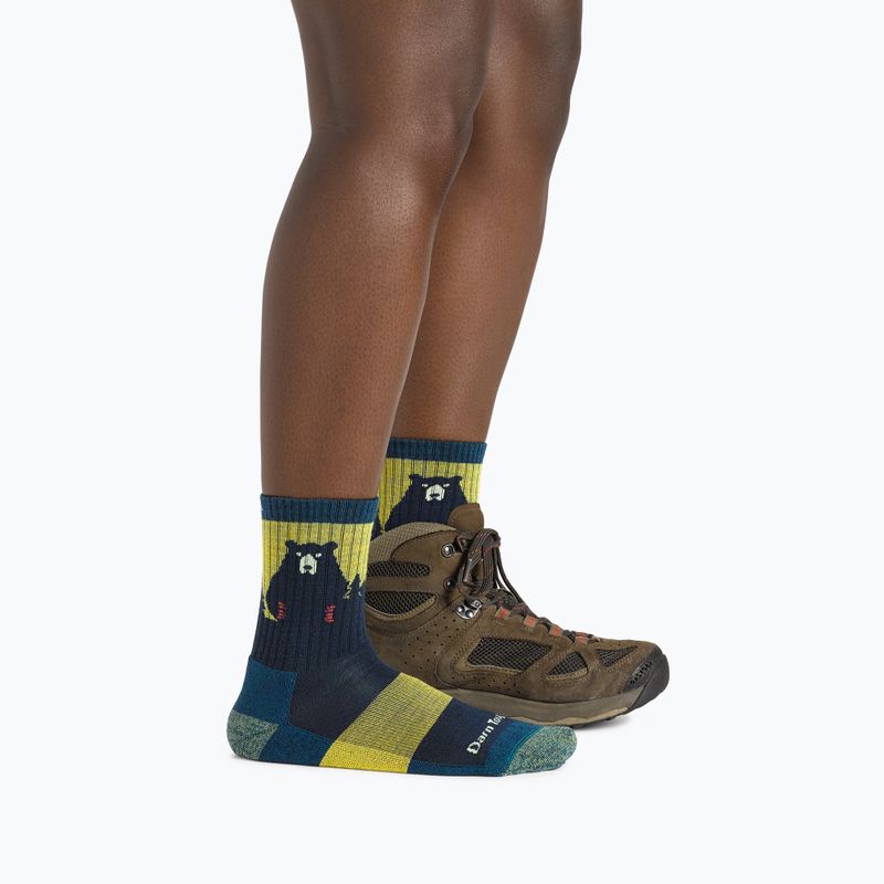 Șosete damă Darn Tough Bear Town Micro Crew Cushion dark teal 2