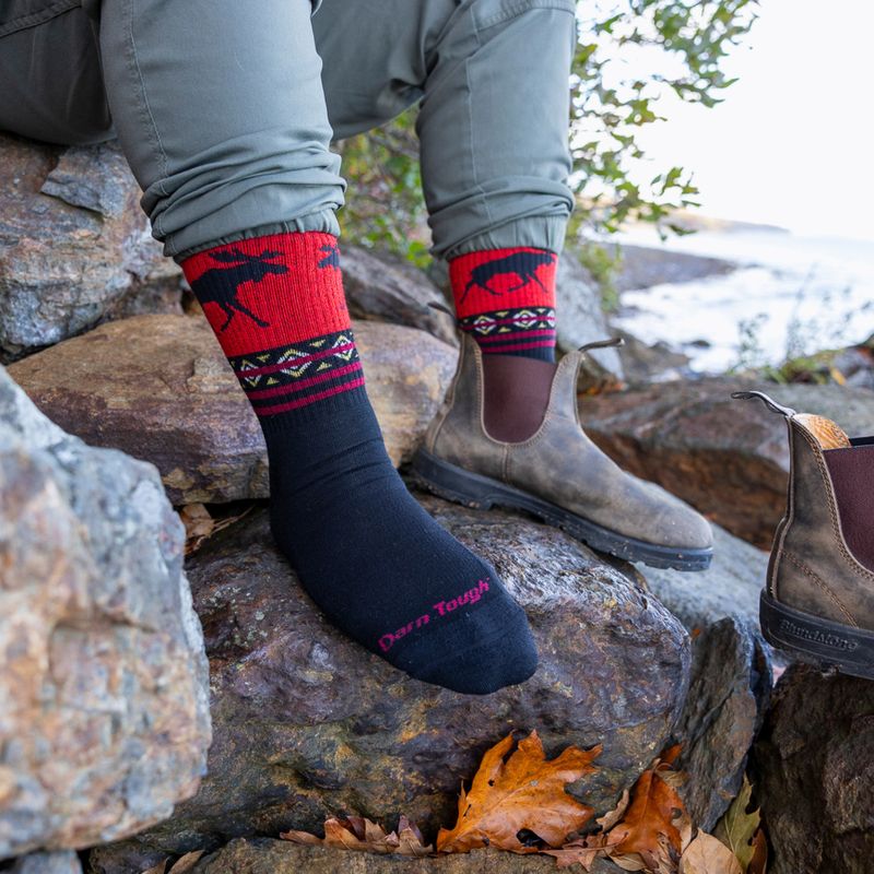 Șosete pentru bărbați Darn Tough VanGrizzle Boot Sock Cushion moose black 6