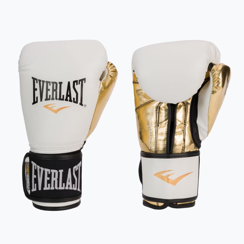 Mănuși de box EVERLAST Powerlock Pu, negru, 2200 WHT/GOLD-10 oz 3