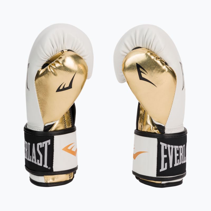 Mănuși de box EVERLAST Powerlock Pu, negru, 2200 WHT/GOLD-10 oz 4