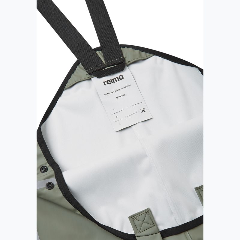 Pantaloni de ploaie pentru copii Reima Lammikko greyish green 5