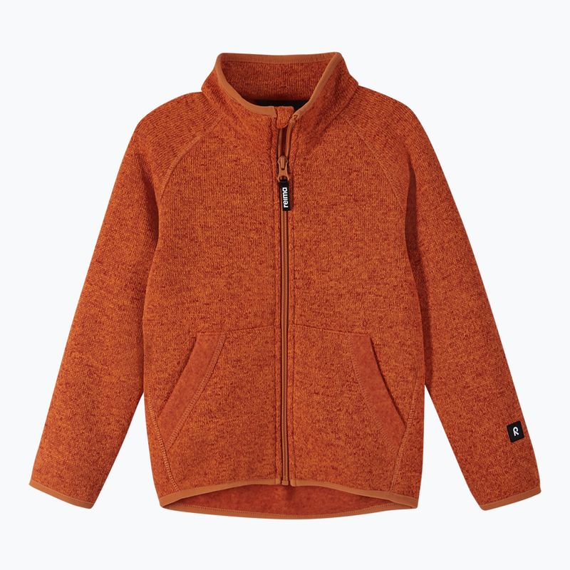 Hanorac cu glugă din fleece pentru copii Reima Hopper portocaliu 5200050A-2680