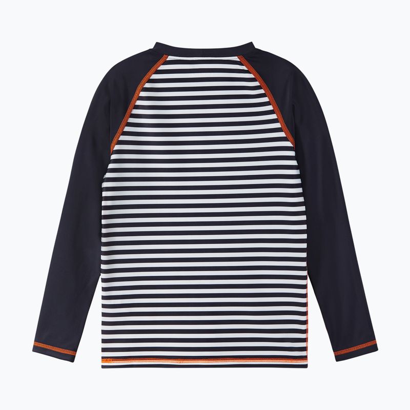 Reima Kroolaus tricou de înot pentru copii negru și alb 5200150B-9991 2