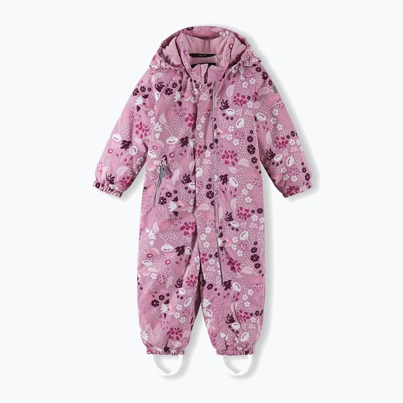 Costum de schi pentru copii Reima Puhuri gri roz pentru copii 2