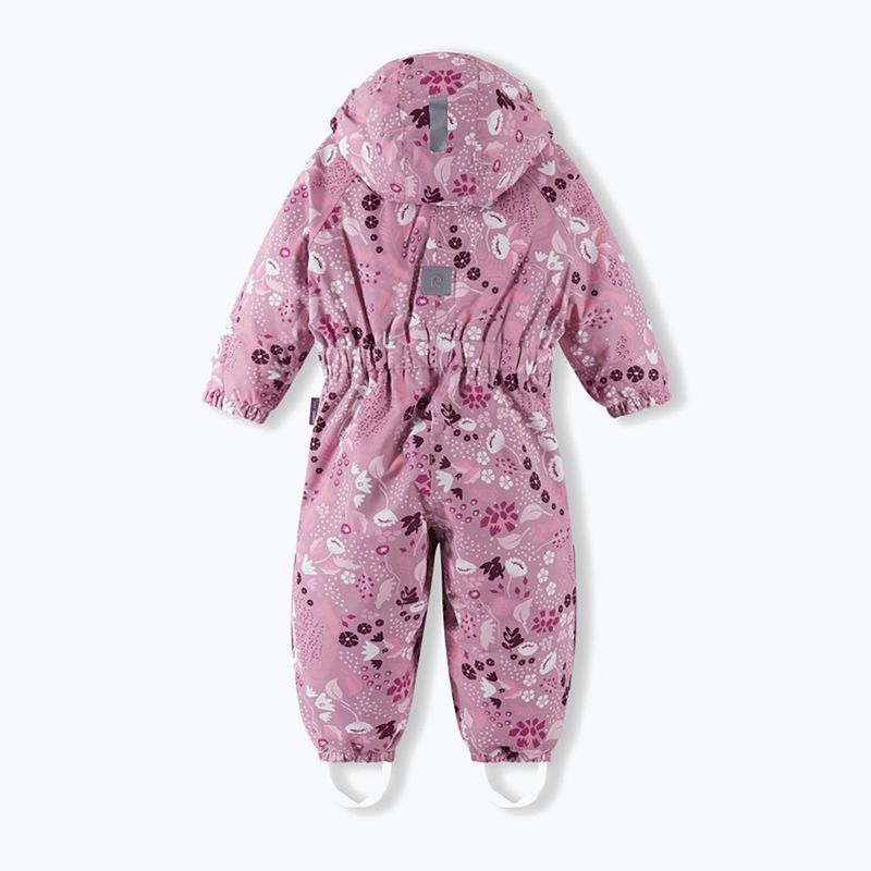Costum de schi pentru copii Reima Puhuri gri roz pentru copii 3