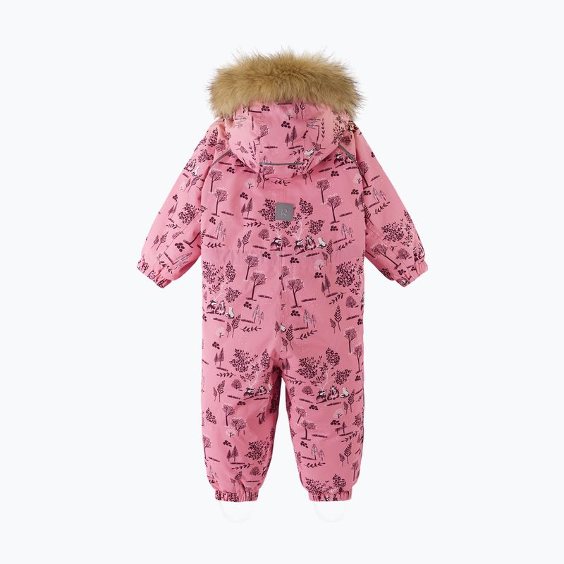 Costum de schi pentru copii Reima Lappi sunset roz pentru copii 3