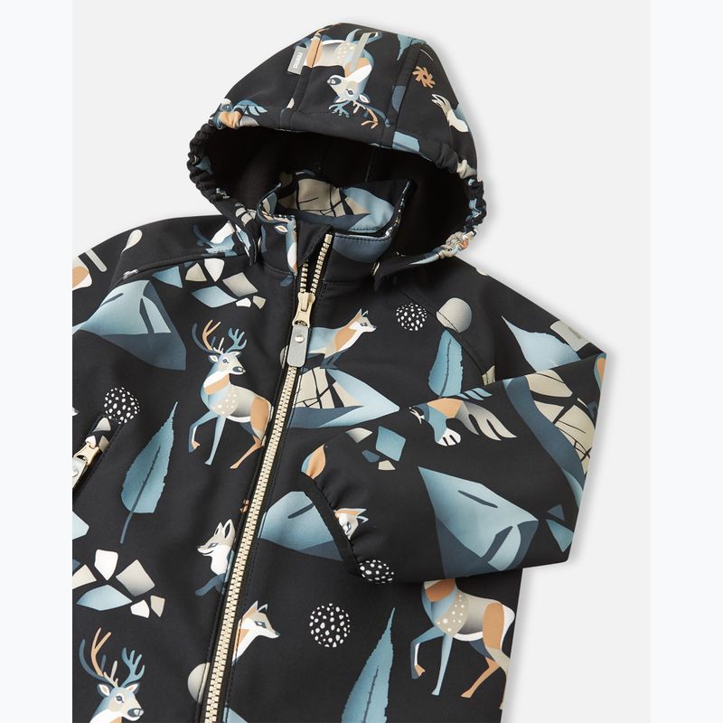 Combinezon softshell pentru copii Reima Mjosa black 3