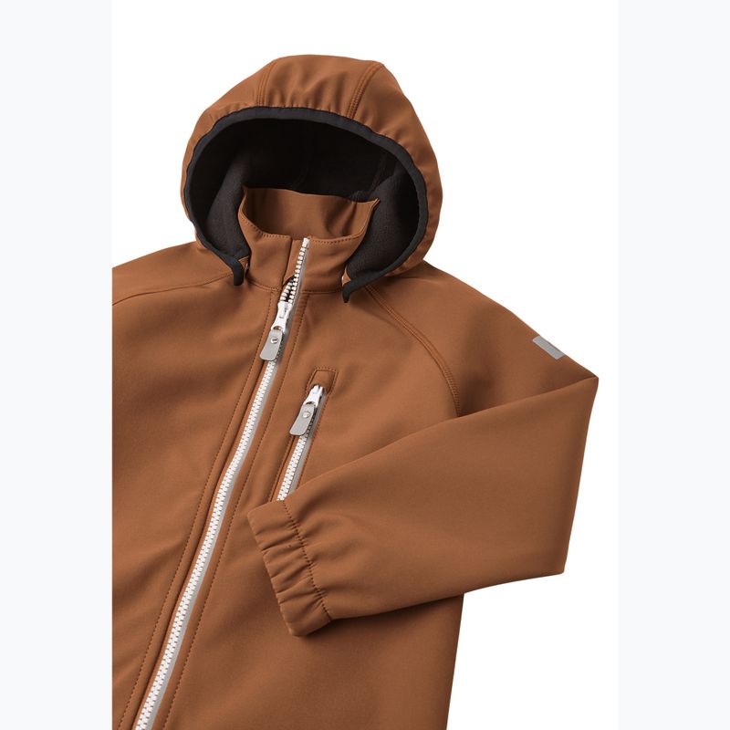 Geacă softshell pentru copii Reima Vantti cinnamon brown 4