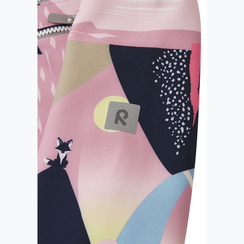 Geacă softshell pentru copii Reima Vantti grey pink 7