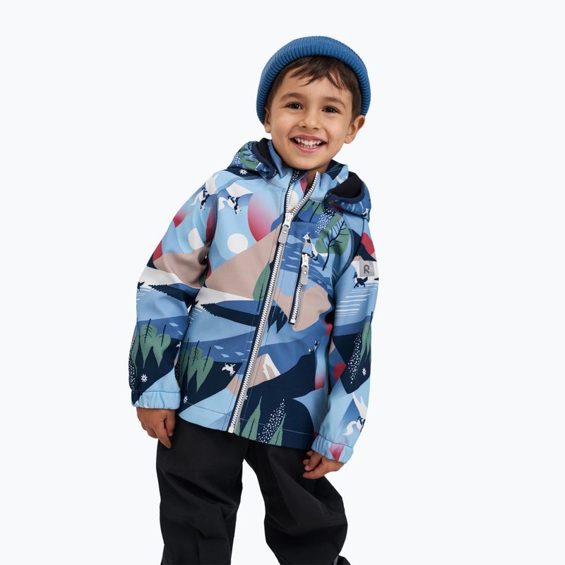 Geacă softshell pentru copii Reima Vantti blue ocean 9