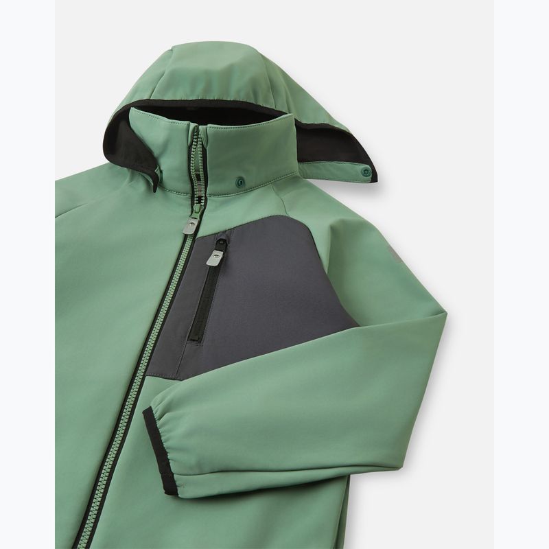 Geacă softshell pentru copii Reima Mukana green clay 3