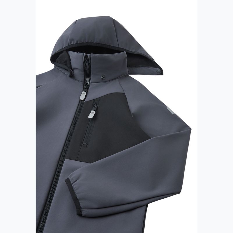 Geacă softshell pentru copii Reima Mukana soft black 3
