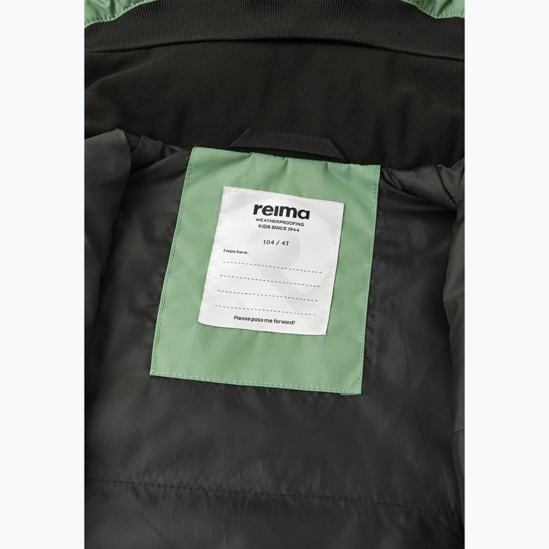 Combinezon softshell pentru copii Reima Sevetti green clay 6