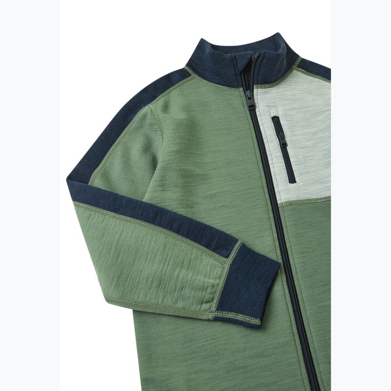 Bluză fleece pentru copii Reima Merin green clay 3