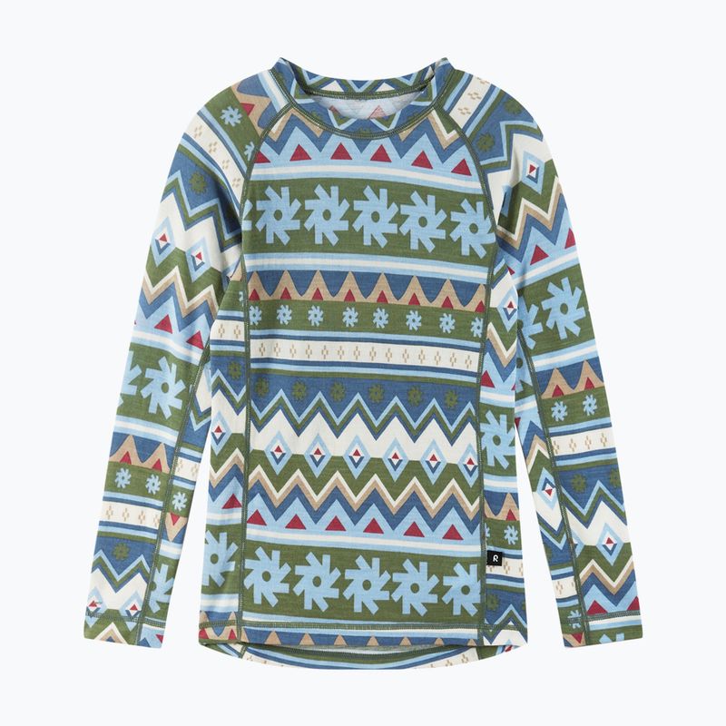 Set de lenjerie termoactivă pentru copii Reima Taitoa green clay 3