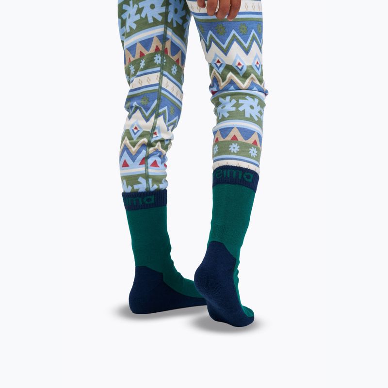 Set de lenjerie termoactivă pentru copii Reima Taitoa green clay 11