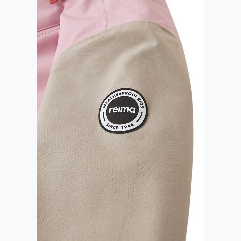 Geacă softshell pentru copii Reima Sysma grey pink 8