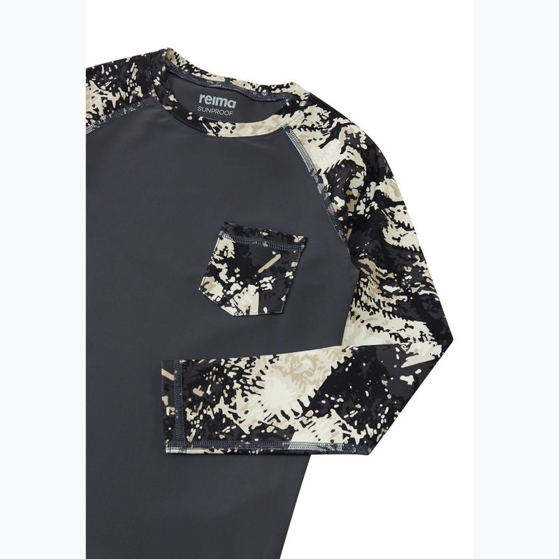 Longsleeve de înot pentru copii Reima Kroolaus soft black 3