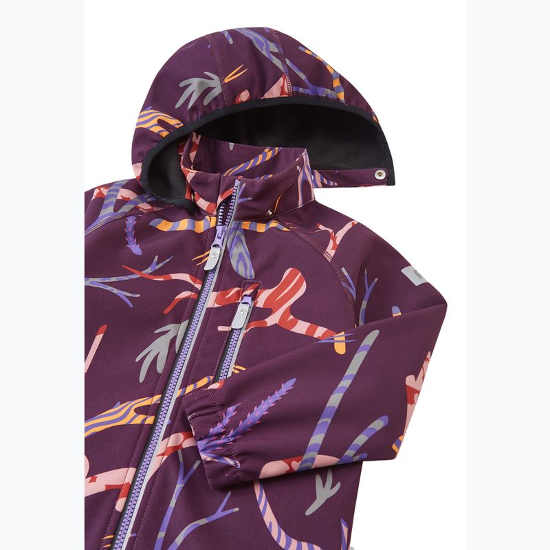 Geacă softshell pentru copii Reima Vantti deep purple 4