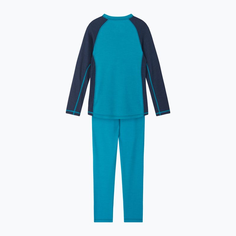 Set de lenjerie termoactivă pentru copii Reima Taitoa aquatic blue 2