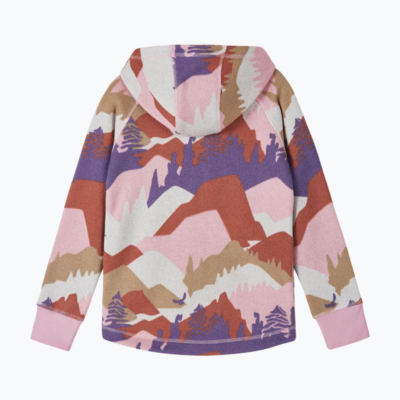Bluză fleece pentru copii Reima Northern Fleece Hoodie grey pink 2