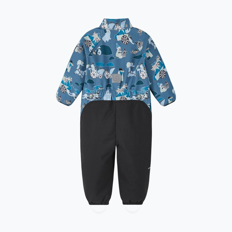 Combinezon softshell pentru copii Reima Moomin Mjosa blue ocean 3