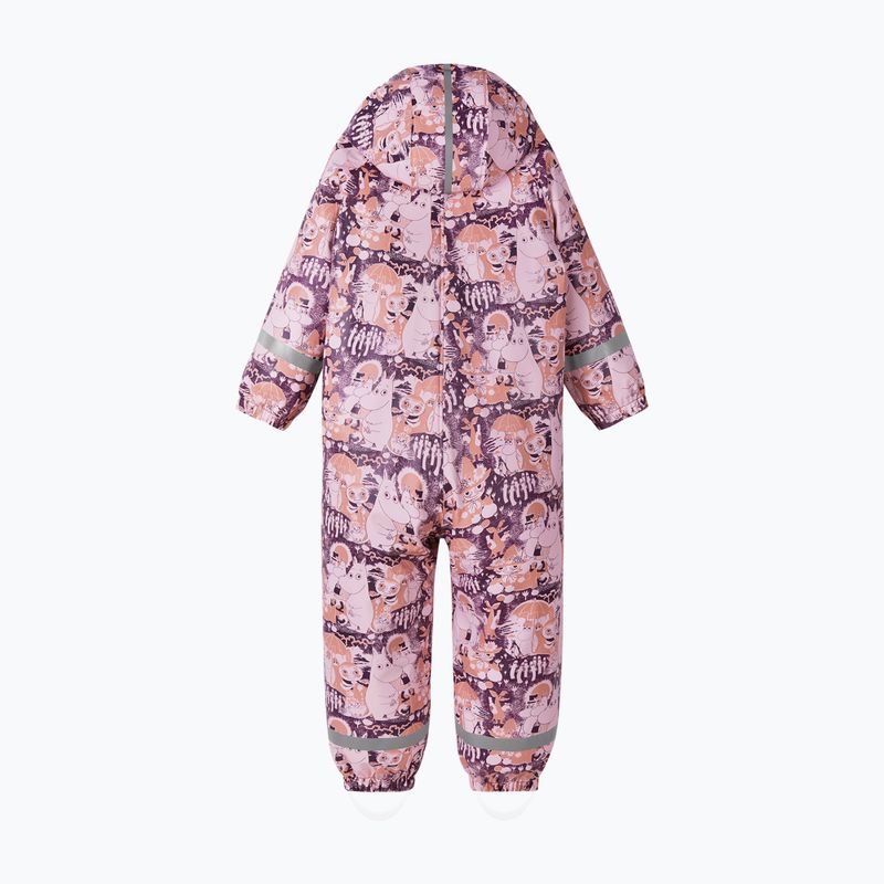 Combinezon de ploaie pentru copii Reima Moomin Rapakko pale rose 2