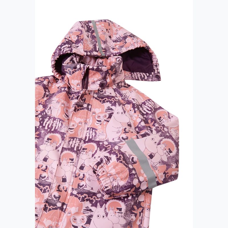 Combinezon de ploaie pentru copii Reima Moomin Rapakko pale rose 3