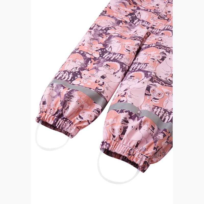 Combinezon de ploaie pentru copii Reima Moomin Rapakko pale rose 4
