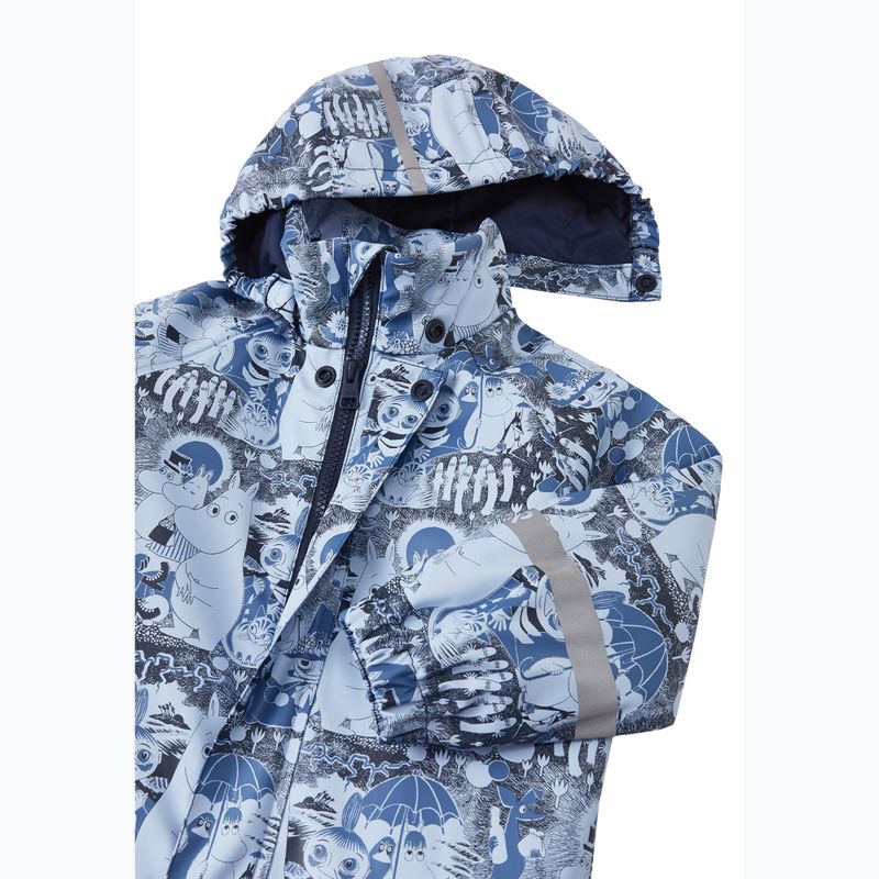 Combinezon de ploaie pentru copii Reima Moomin Rapakko airy blue 3