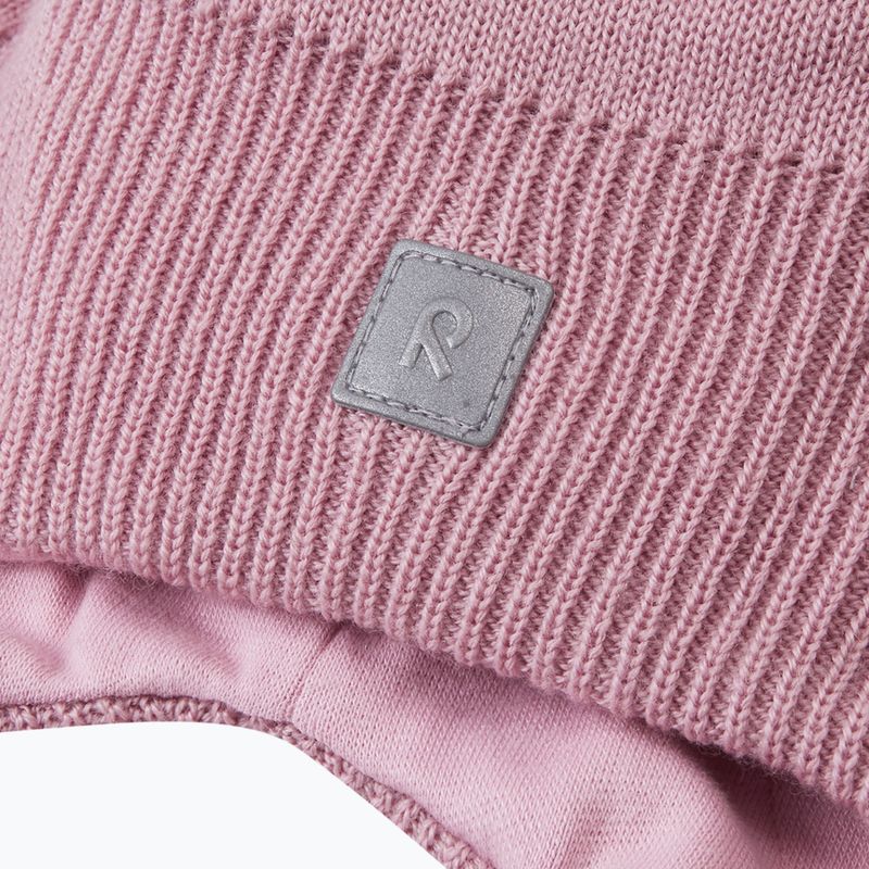 Căciulă de iarnă pentru copii Reima Kumpi grey pink 3