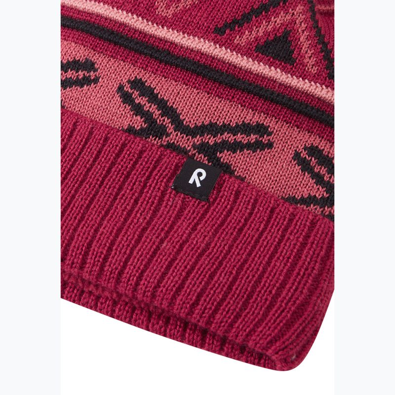 Căciulă de iarnă pentru copii Reima Kirjoen cranberry 3