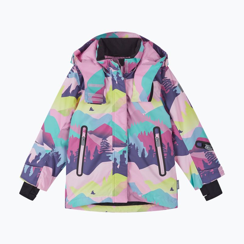 Geacă de schi pentru copii Reima Kiiruna grey pink