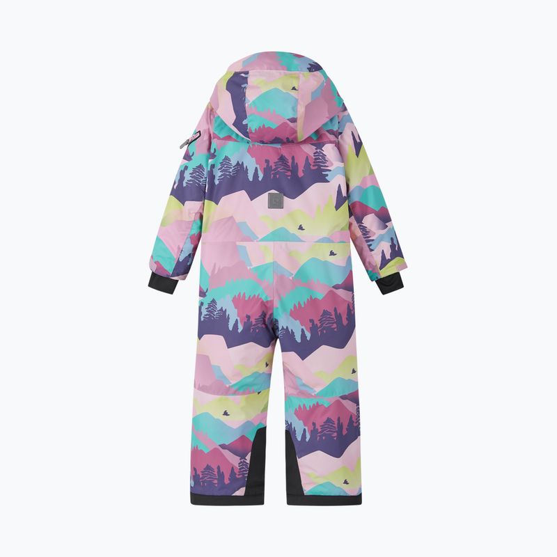 Combinezon de schi pentru copii Reima Reach grey pink 2