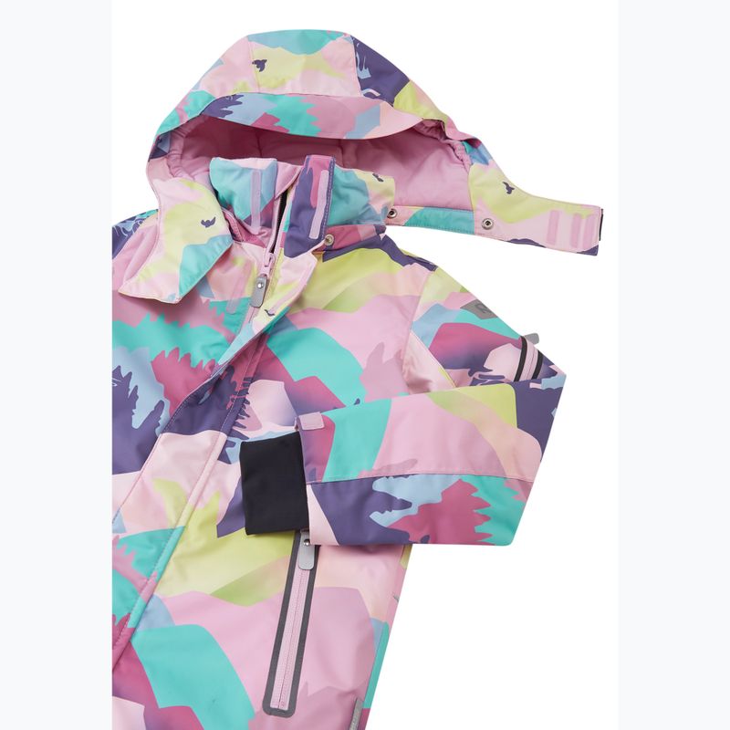 Combinezon de schi pentru copii Reima Reach grey pink 3