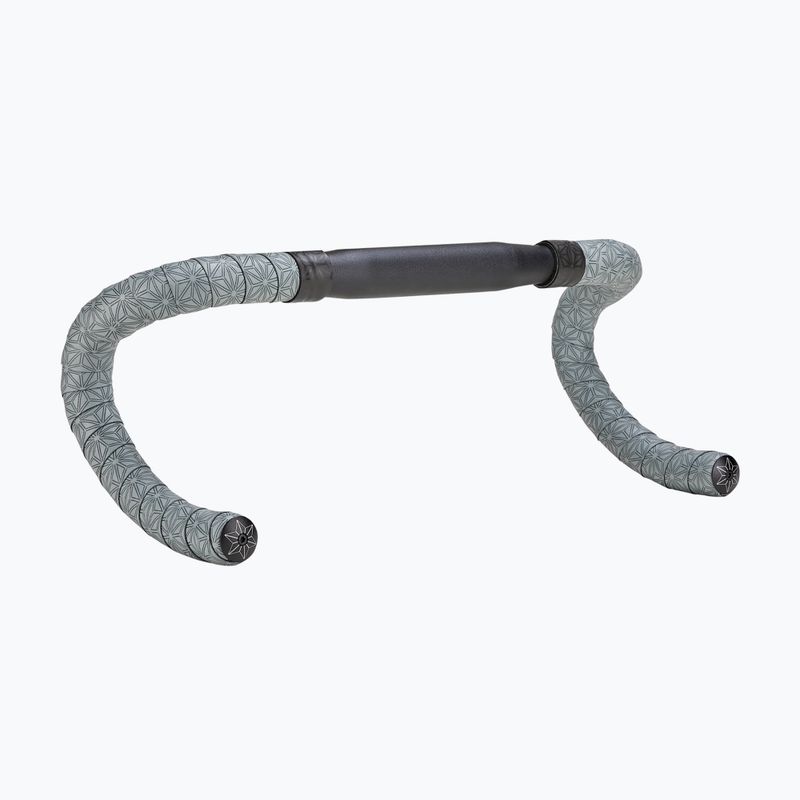Înveliș pentru ghidon SUPACAZ Super Sticky Kush Classic 2.5 mm gun metal/ano black plugs 2