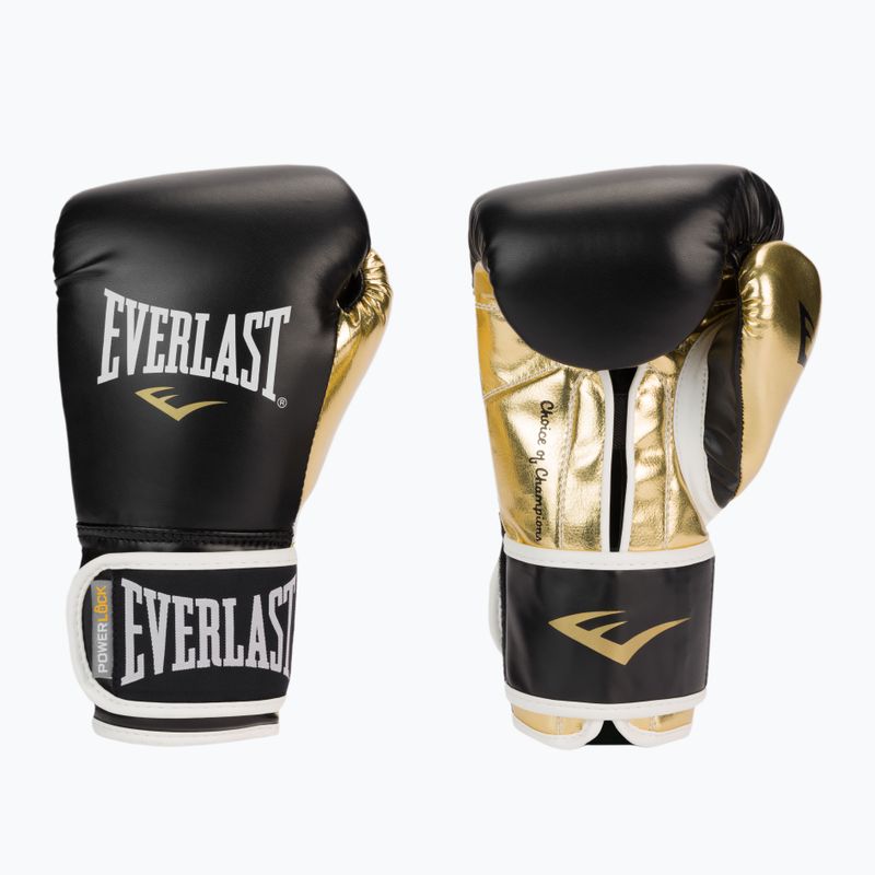 Mănuși de box EVERLAST Powerlock Pu, negru, 2200 BLK/GOLD-10 oz 3