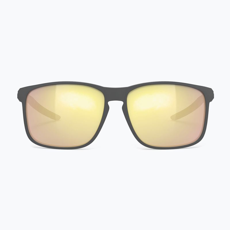 Ochelari de soare Rudy Project Overlap multilaser auriu/ cărbune mat 2