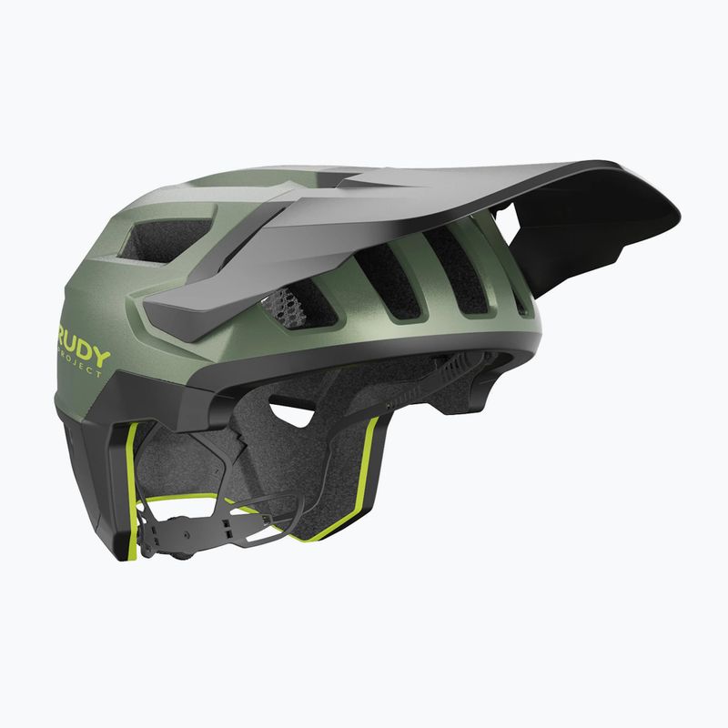 Cască de ciclism Rudy Project Terraform met.olive/black/acid green matte