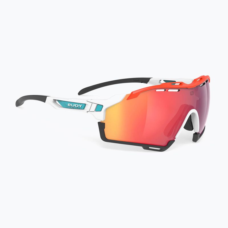 Rudy Project Cutline Pchoto alb mat / ochelari de soare roșu multilaser SP6338780001