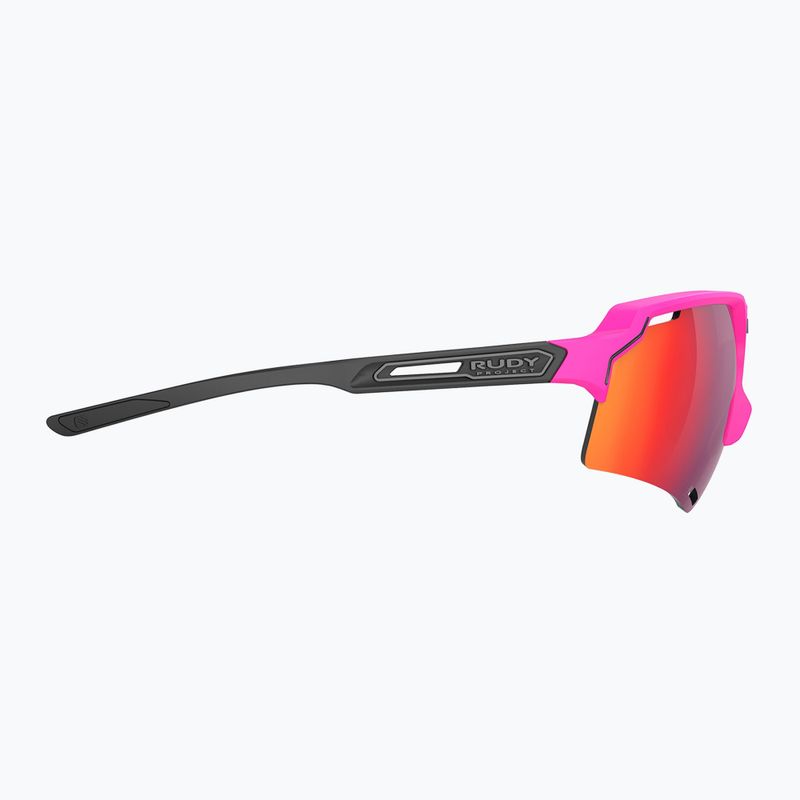 Rudy Project Deltabeat ochelari de soare roz fluo / negru mat / roșu multilaser SP7438900001 9