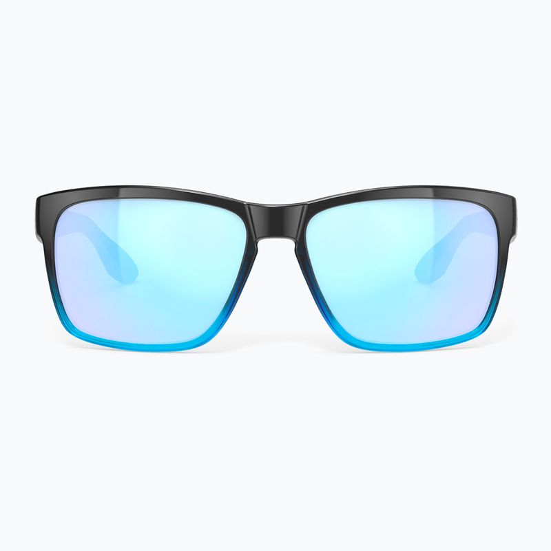 Ochelari de soare Rudy Project Spinhawk Edge black fade crystal azur gloss/multilaser ice 2