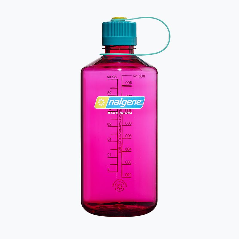Sticlă turistică Nalgene Narrow Mouth Sustain 1000 ml vinete