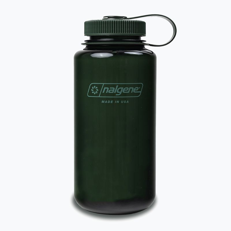 Sticlă turistică Nalgene Wide Mouth Sustain 1000 ml monochrome jade