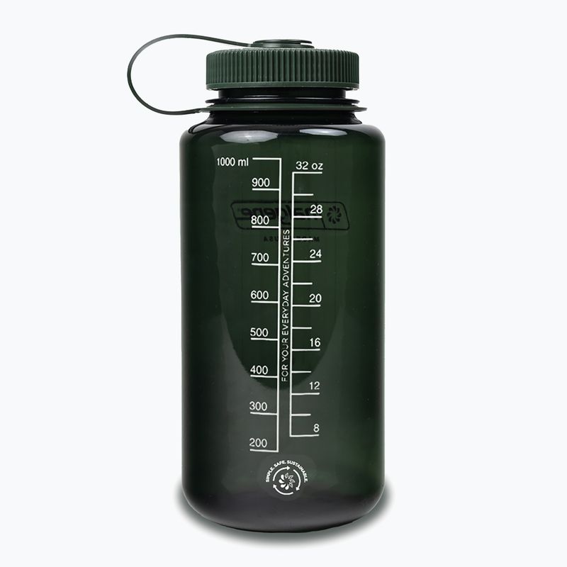 Sticlă turistică Nalgene Wide Mouth Sustain 1000 ml monochrome jade 2